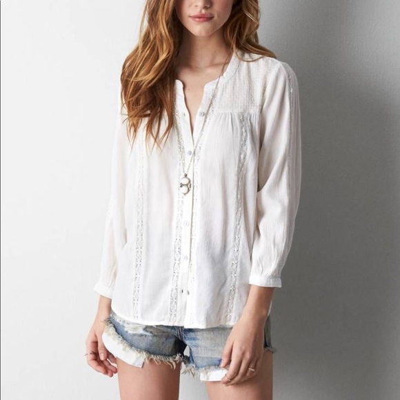 American Eagle Outfitters Tops - American eagle 🦅 cotton button down